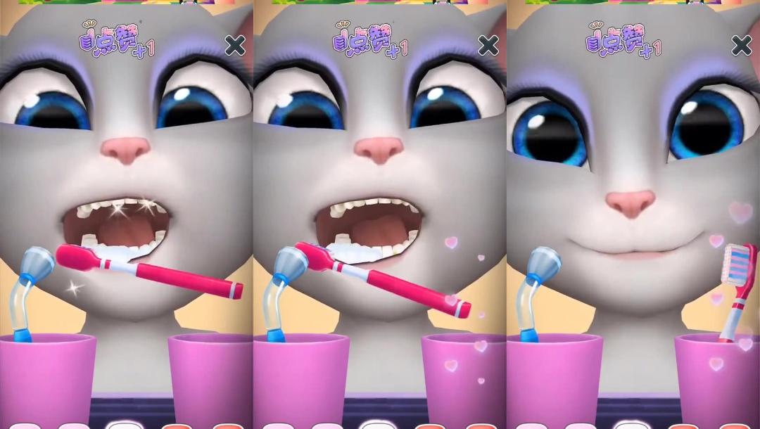 [图]会说话的汤姆猫家族游戏 安吉拉刷牙洗脸