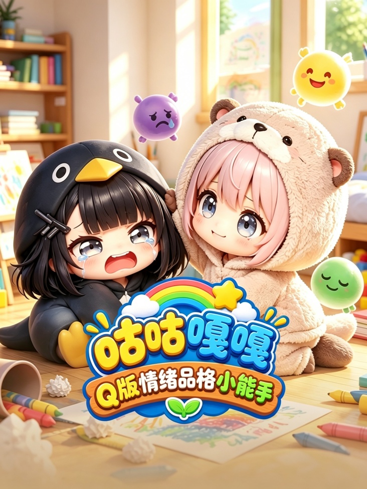 咕咕嘎嘎Q版情绪品格小能手