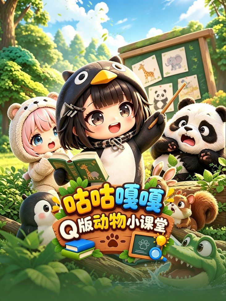 咕咕嘎嘎Q版动物小课堂